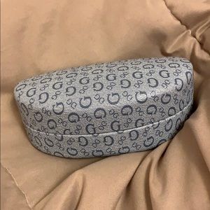 Guess Logo Blue Sunglasses Case